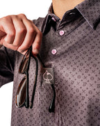Pins & Aces x Blazy Susan men’s performance golf polo featuring a lightweight stretch design, short sleeves, and athletic golf fit.