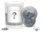 Surprise Candle & Bath Bomb Gift Set with 2 Hidden Rings | Fragrant Jewels Mystery Box