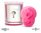 Surprise Candle & Bath Bomb Gift Set with 2 Hidden Rings | Fragrant Jewels Mystery Box
