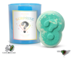 Surprise Candle & Bath Bomb Gift Set with 2 Hidden Rings | Fragrant Jewels Mystery Box