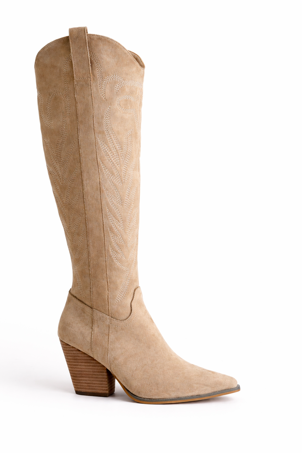 Bronco Knee High Cowboy Boots – Embroidered Western Boots