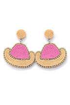 Stardust Beaded Cowgirl Hat Earrings – Western Dangle Earrings
