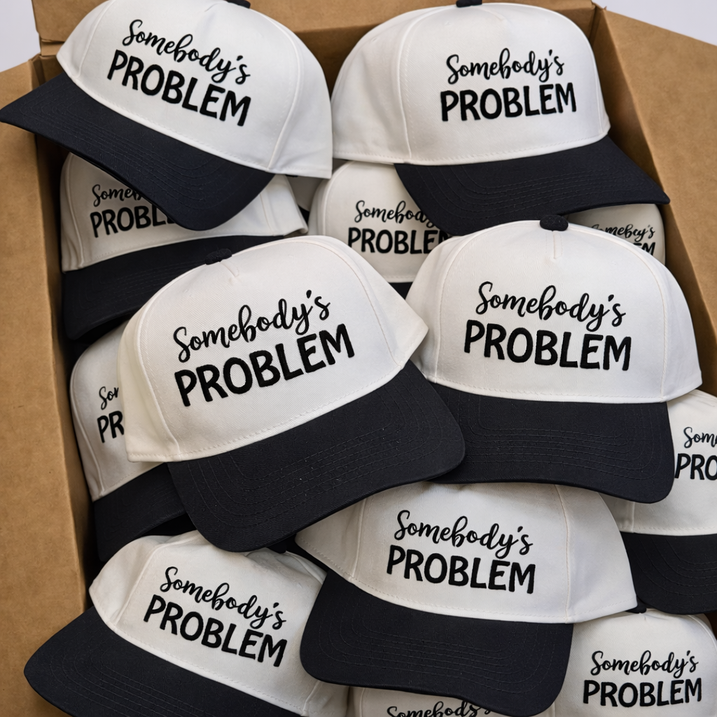 Somebody’s Problem Western Trucker Hat – Embroidered Hat