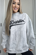 Tilly Darlin' Oversized Light Camo Mock Neck Crew | Women's Sweatshirt