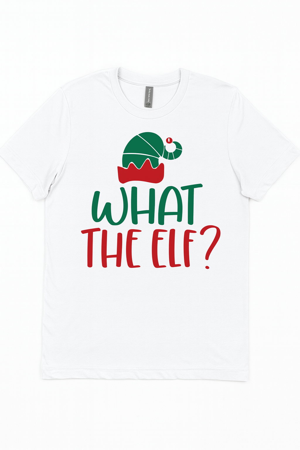 What the Elf? Bella + Canvas 3001 Unisex Christmas T-Shirt