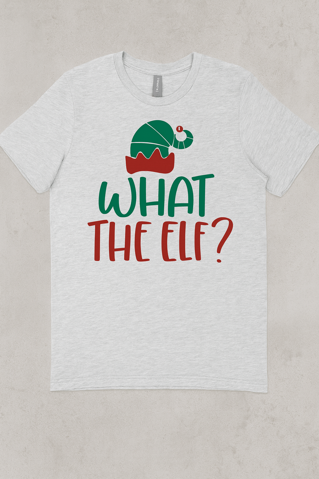 What the Elf? Bella + Canvas 3001 Unisex Christmas T-Shirt