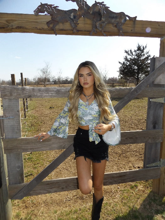 On The Go Distressed Shorts - Black | Women's High Rise Denim Shorts