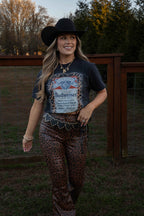 King of Beers Graphic Tee made from soft 100% cotton featuring a vintage-inspired beer graphic, perfect for tailgates, BBQs, brewery visits, country concerts, and casual everyday style. Color Black