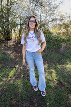 Viral Cindy High Rise Tummy Control Destroy Flare Jeans – Distressed Denim