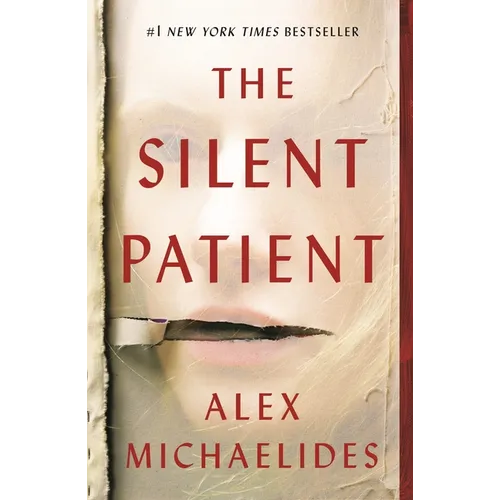 The Silent Patient paperback book cover by Alex Michaelides, a bestselling psychological thriller featuring Alicia Berenson, criminal psychotherapist Theo Faber, shocking twists, mystery, suspense, and crime fiction.