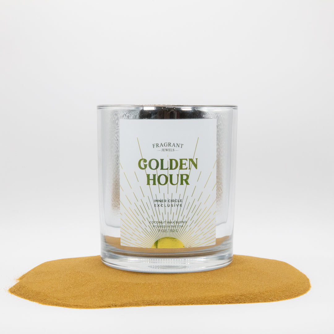 Golden Hour Candle & Bath Bomb Gift Set with Hidden Rings | Fragrant Jewels Summer Collection