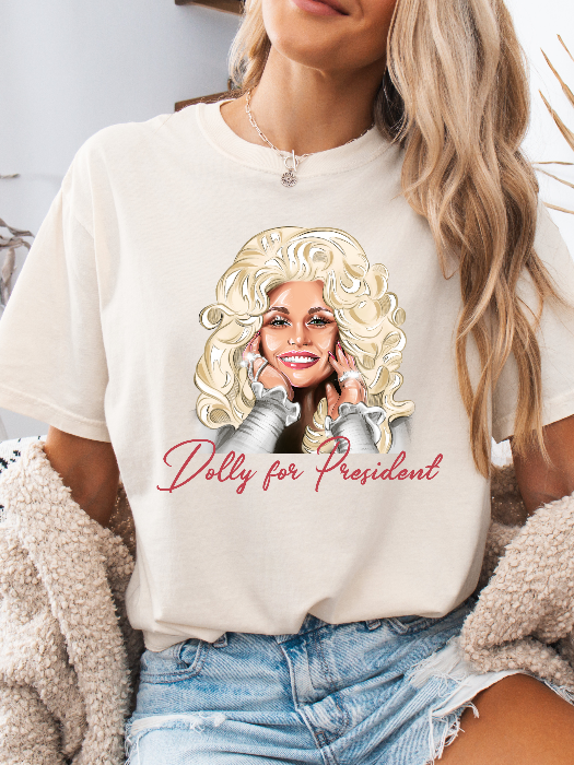 Dolly For President Graphic