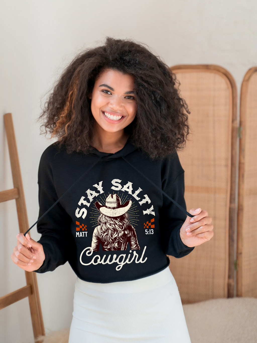 Stay Salty Christian Graphic Tee | Western Cowgirl Faith Shirt