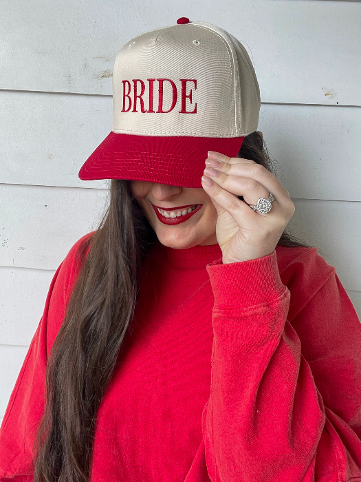 BRIDE Trucker Hat in Red