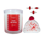 Cozy Hearth Candle & Bath Bomb Gift Set with Hidden Rings | Fragrant Jewels Self-Care Collection