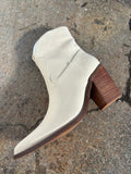 Harmony Beige Western Heeled Boots – Pointed Toe Booties