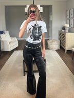 Women’s Lainey Cool Cowgirl graphic tee featuring an original Willow Boutique Western design on a relaxed-fit Comfort Colors® 100% cotton T-shirt.