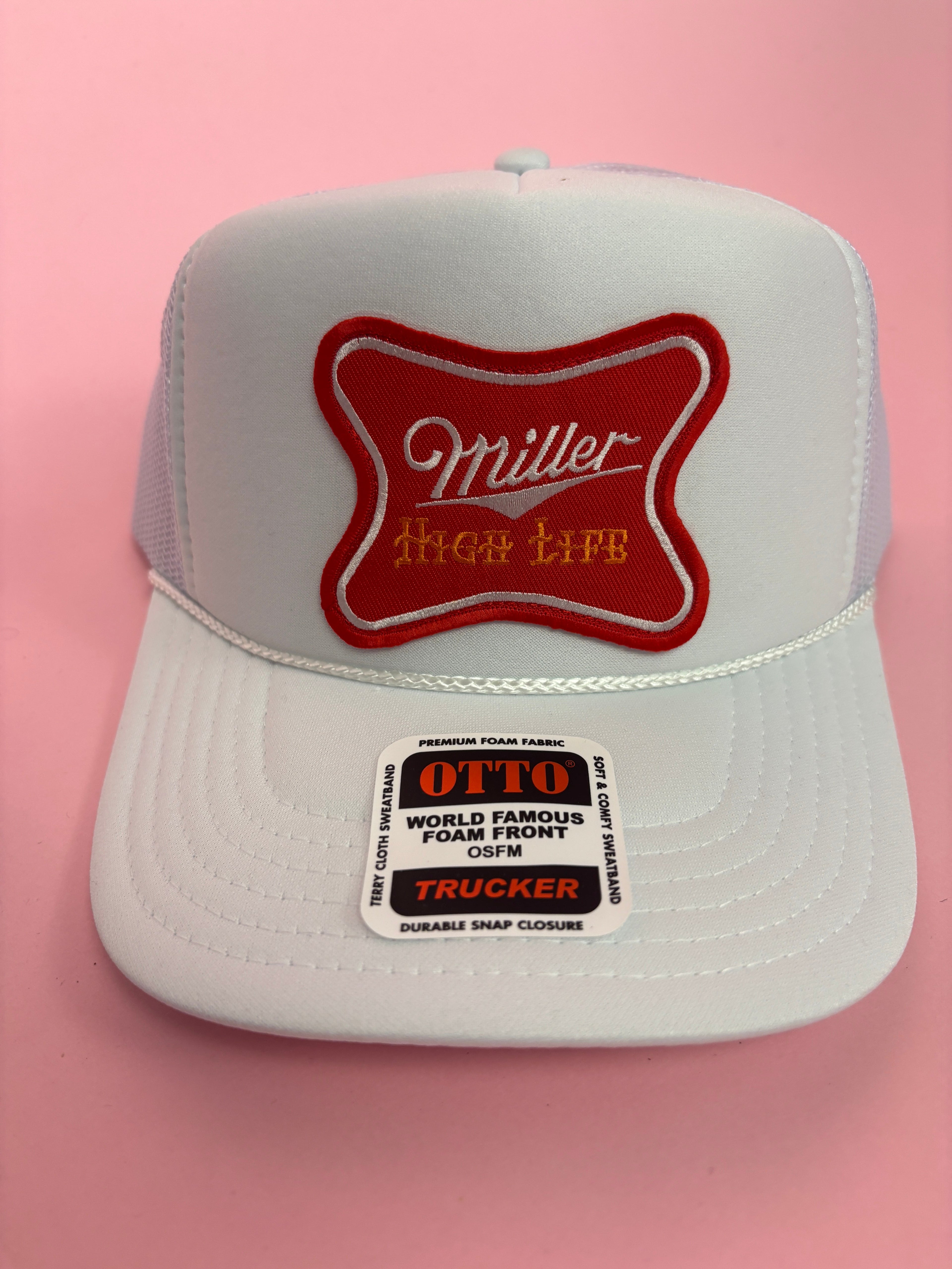 Miller High Life Trucker Hat – Vintage Patch Snapback