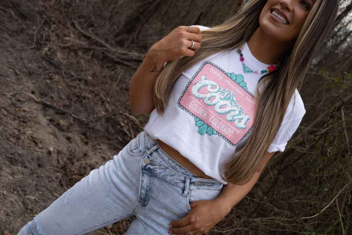 Rocky Mountain High Graphic in White