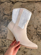 Sutton Floral Weave Cowgirl Boots – Western Embroidered Booties