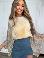 Free Bird Vintage Kantha Top – Boho Artisan Patchwork Blouse