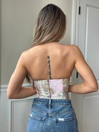 Mossy Sweetheart Halter Top – Pink Camo Corset Top