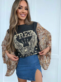 Open Soul Kantha Top – Western Boho Animal Print Top