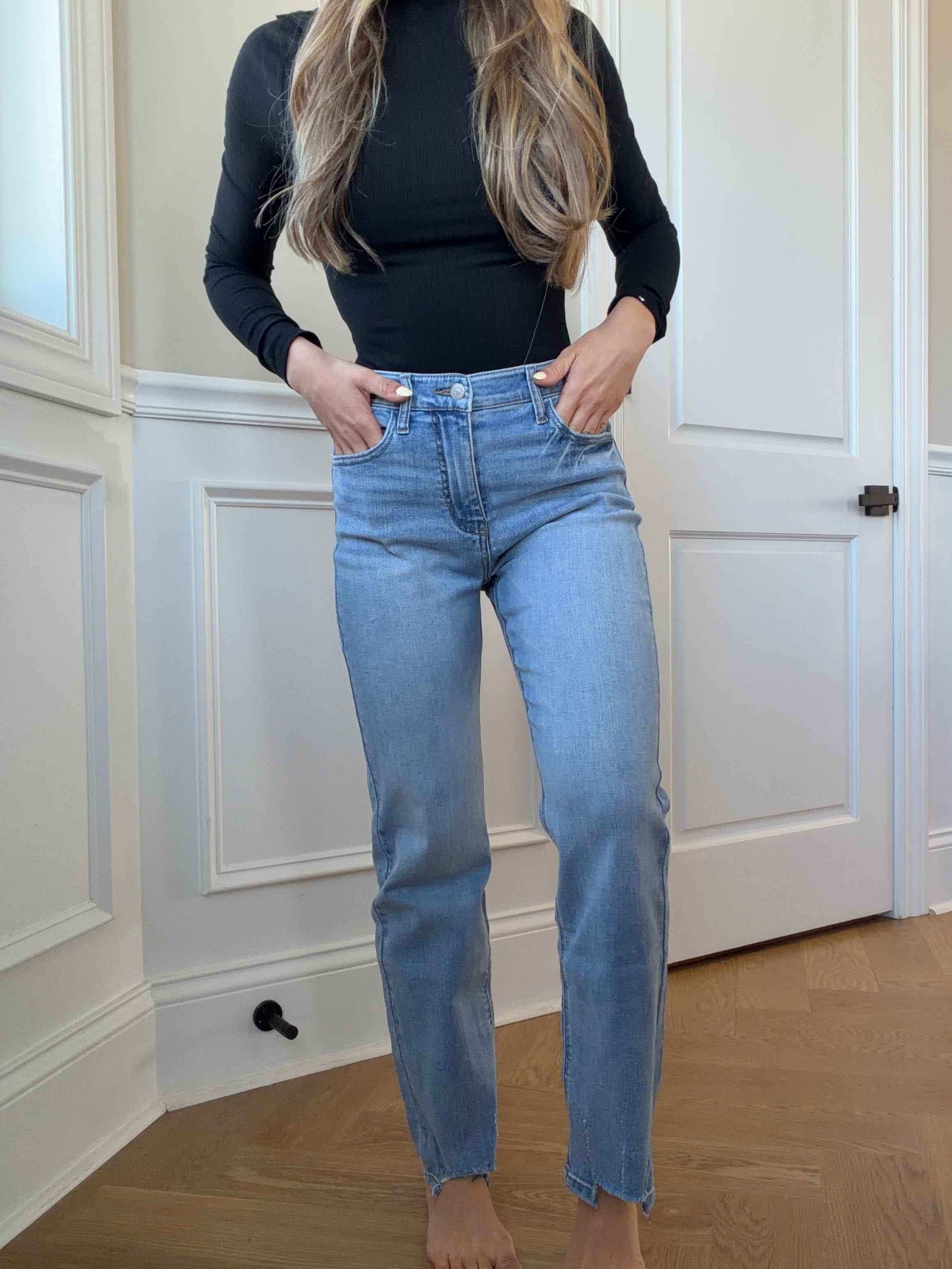 Jupiter High Rise Straight Leg Jeans – Classic High Waisted Denim