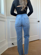 Jupiter High Rise Straight Leg Jeans – Classic High Waisted Denim
