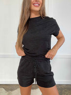 Cameron Textured Set in Black