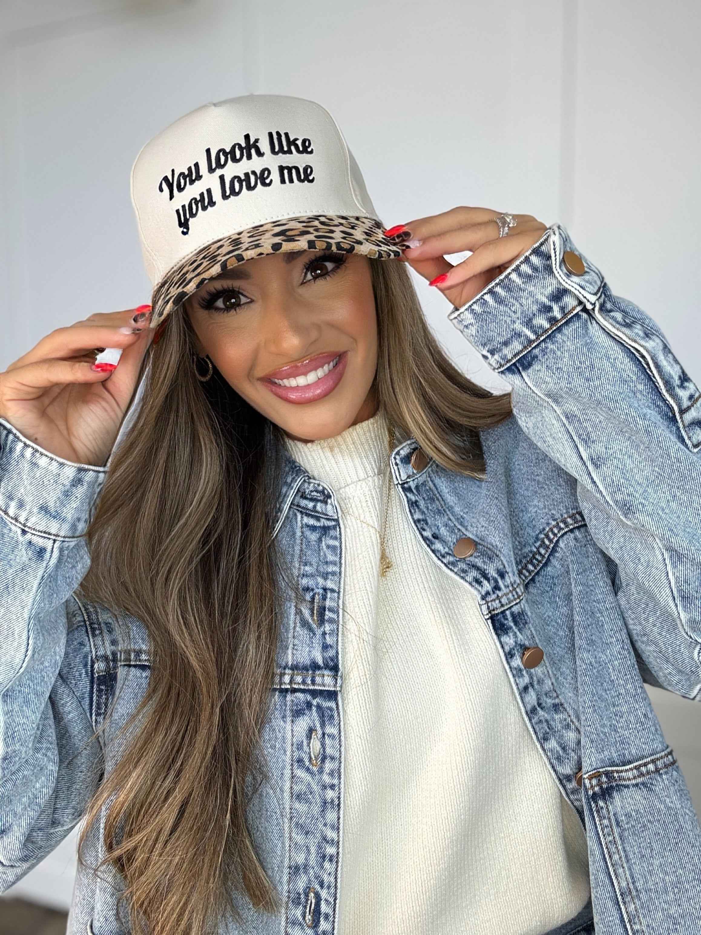"You Look Like You Love Me" Two-Toned Canvas Cotton Cap