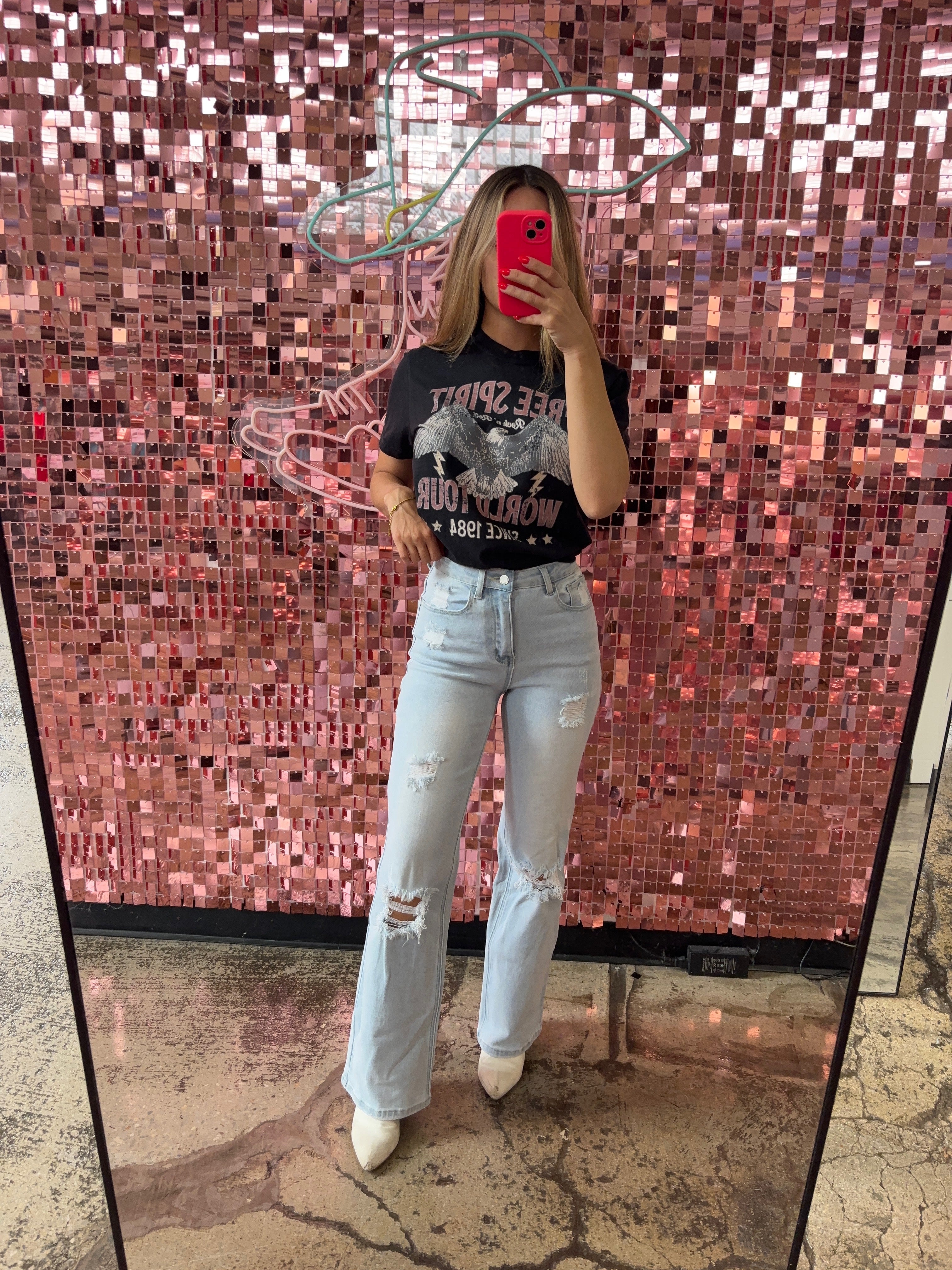Amber 90s Vintage Boyfriend Jeans – Light Wash Denim