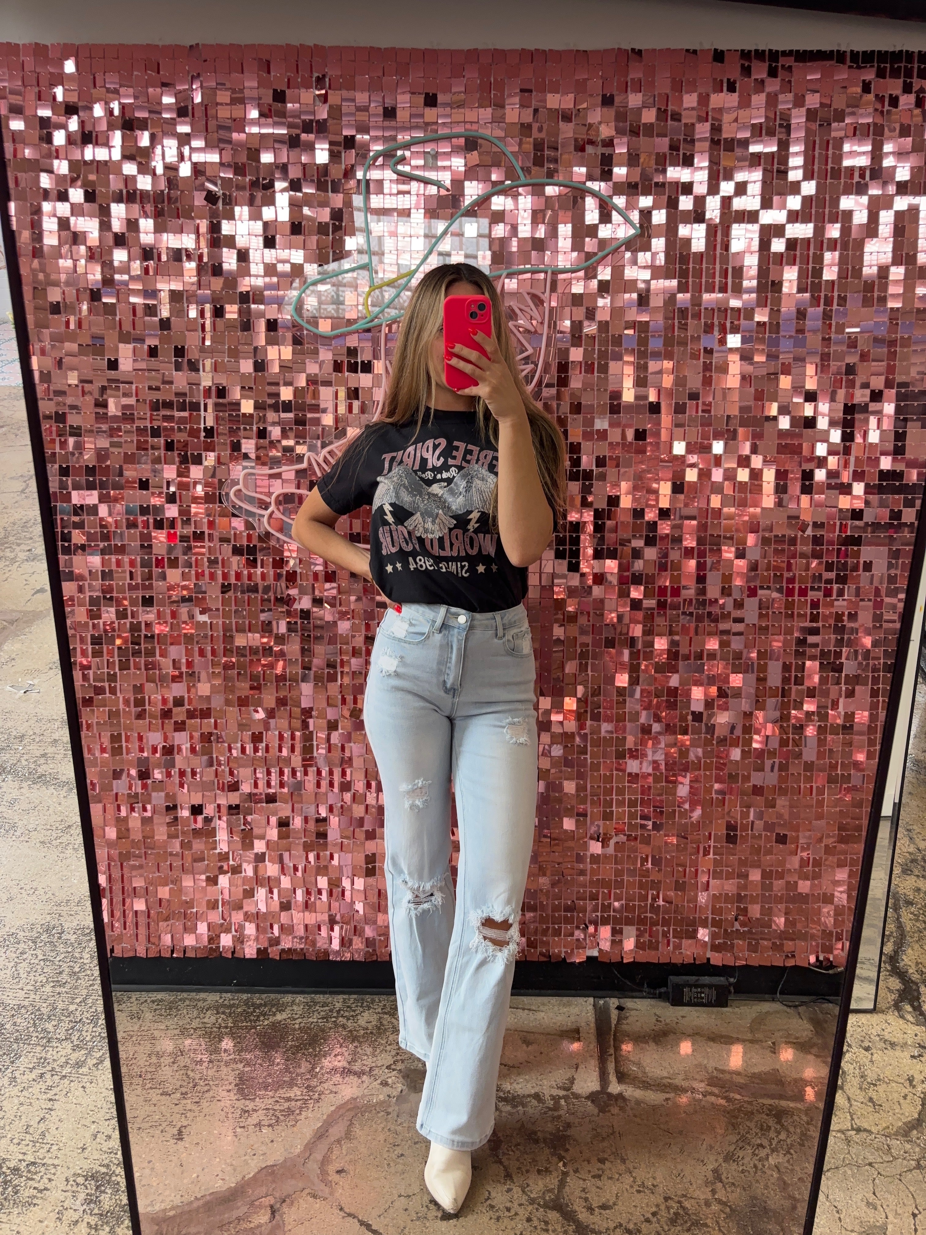 Amber 90s Vintage Boyfriend Jeans – Light Wash Denim