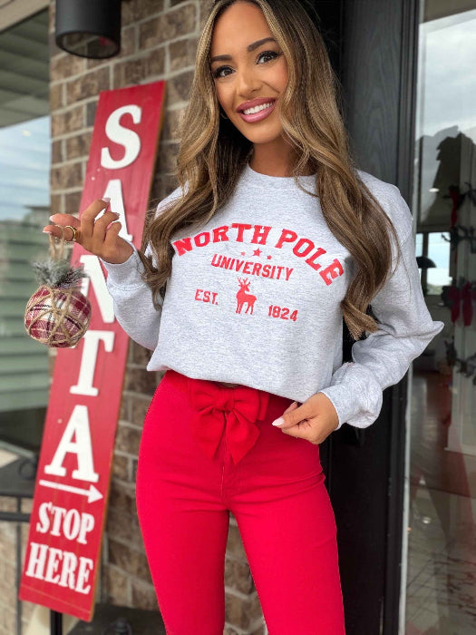 Merry & Bright Bow Belt in Red