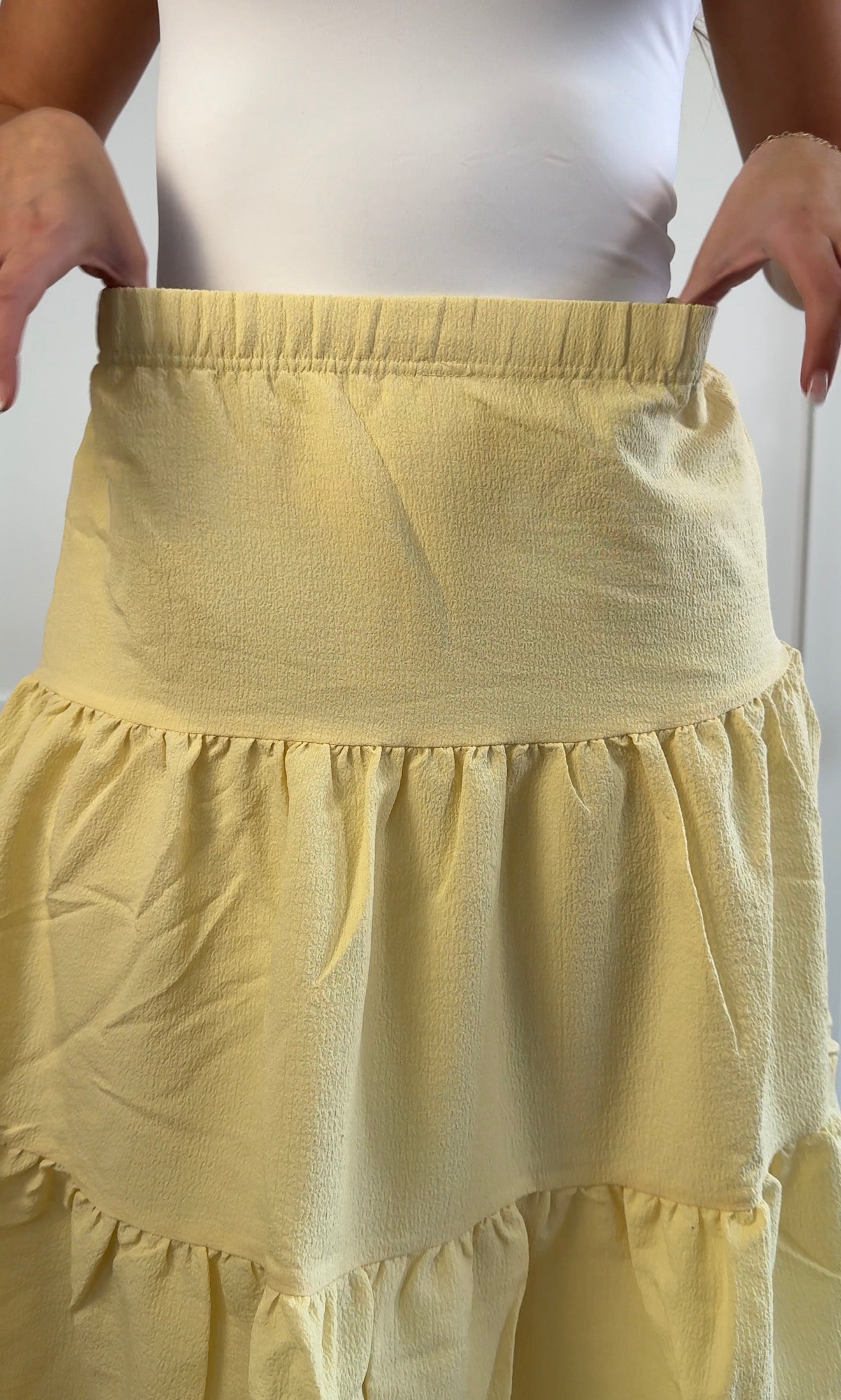 Holly Tiered Midi Skirt – Flowy Layered Skirt