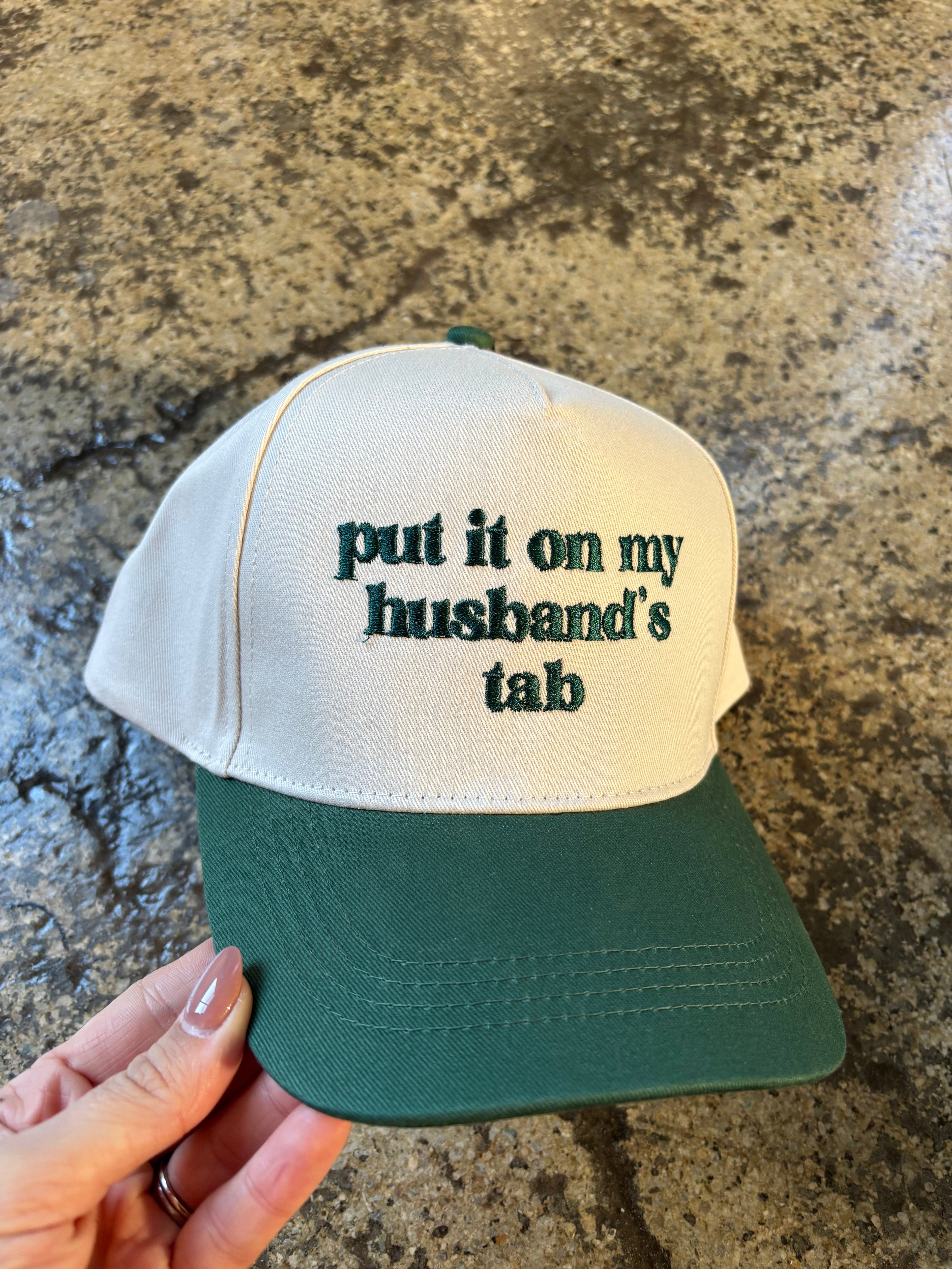 Put It On My Husband’s Tab Trucker Hat – Funny Snapback Hat