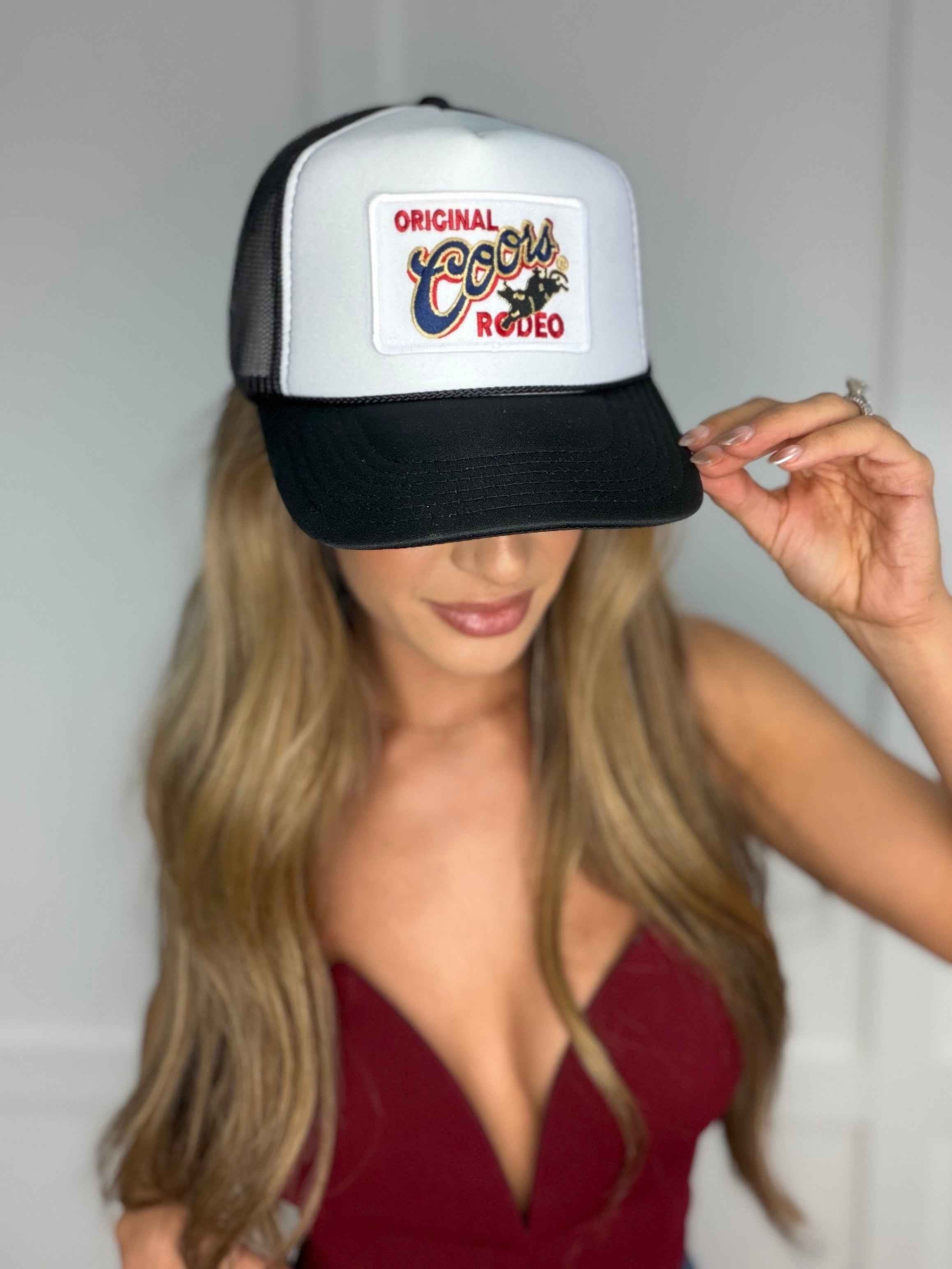 Original Coors Rodeo Patch Foam Trucker Hat – Western Snapback