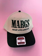 MARGS Are My Love Language Trucker Hat in Black and Ivory