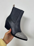 Zuri Rhinestone Cowgirl Boots – Glam Western Mid-Calf Boots