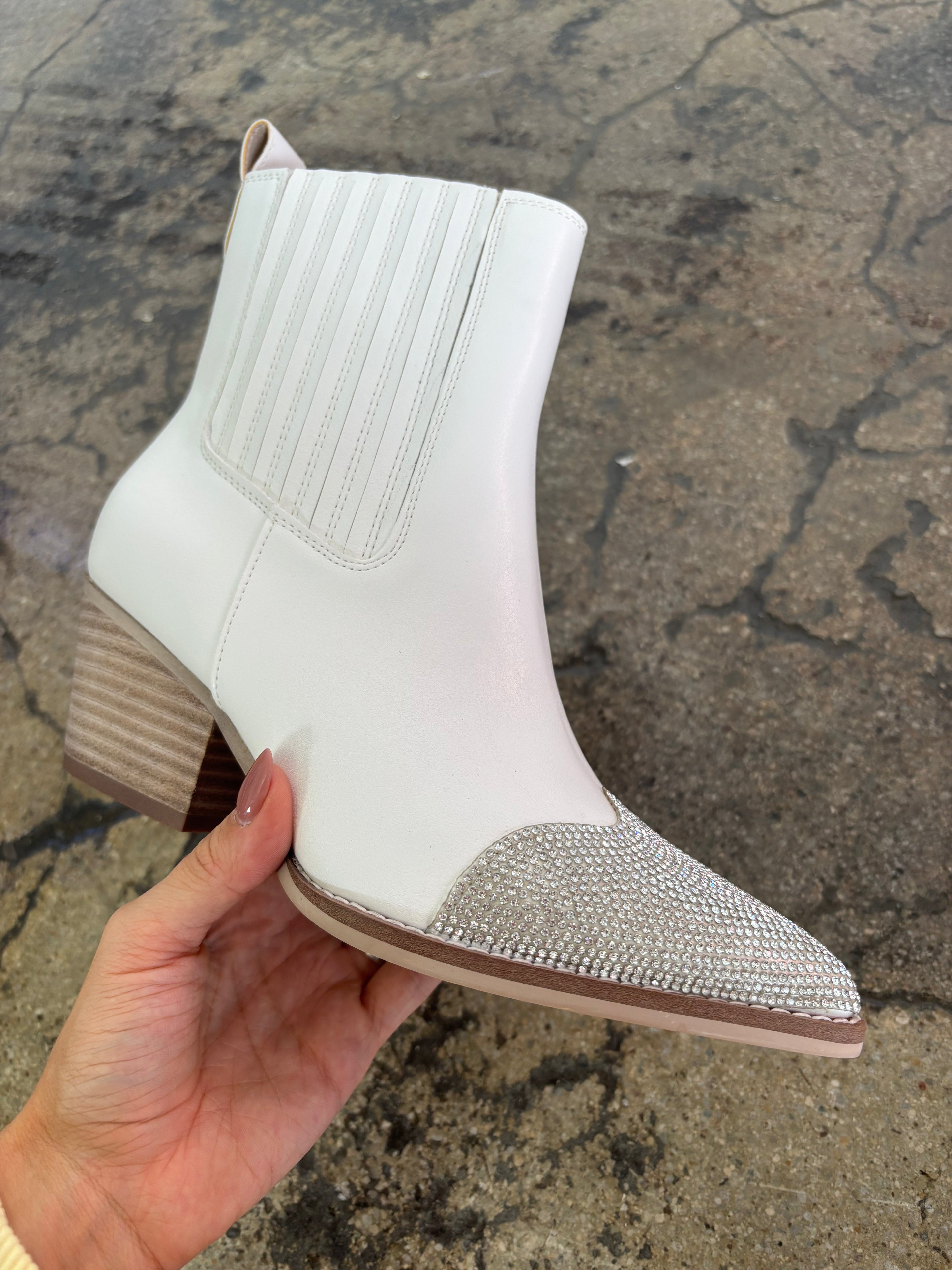 Zuri Rhinestone Cowgirl Boots – Glam Western Mid-Calf Boots