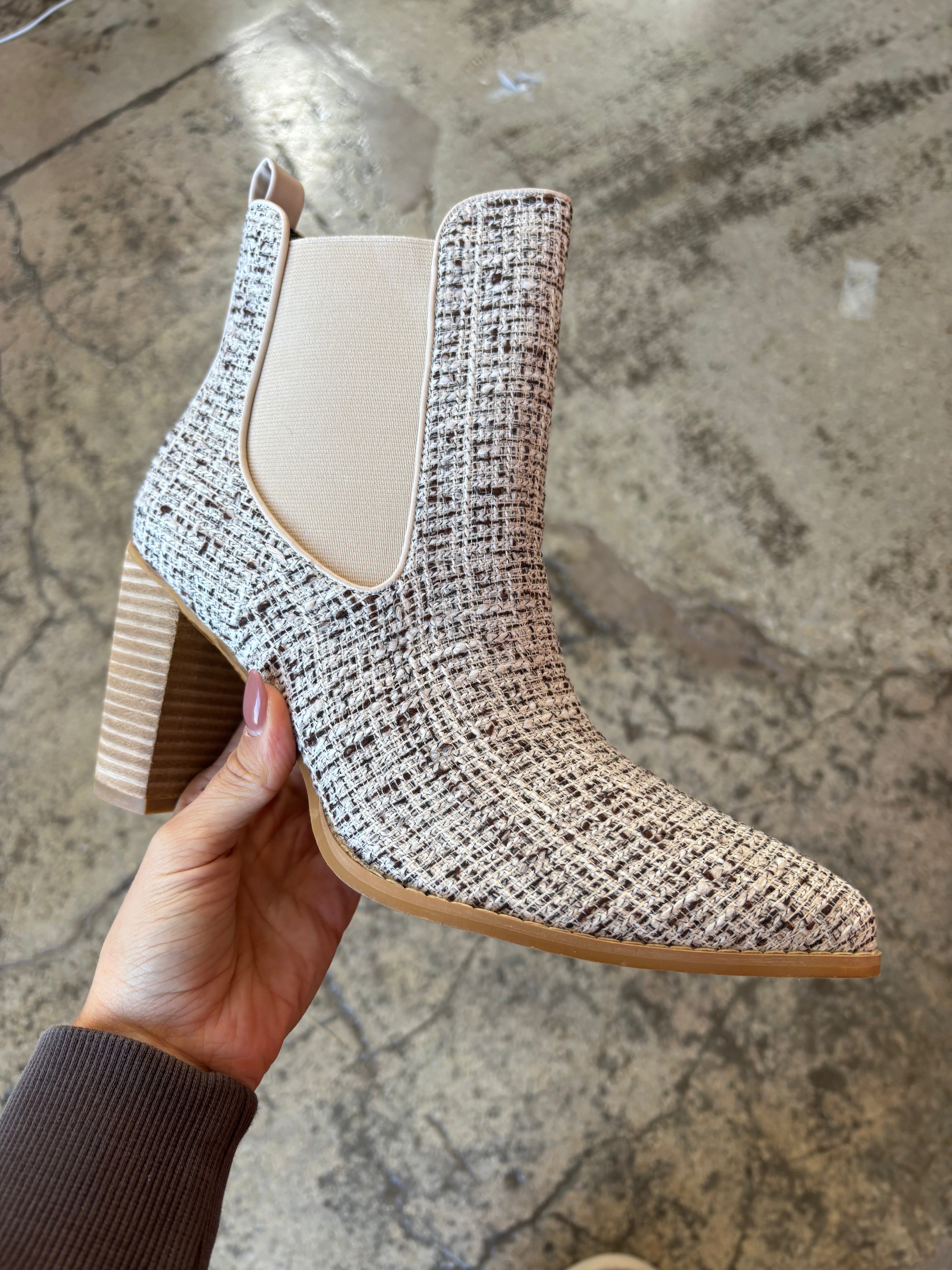 Esmee Pointed Slip-On Ankle Boot – Chic Heeled Booties