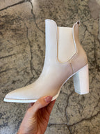 Esmee Pointed Slip-On Ankle Boot – Chic Heeled Booties