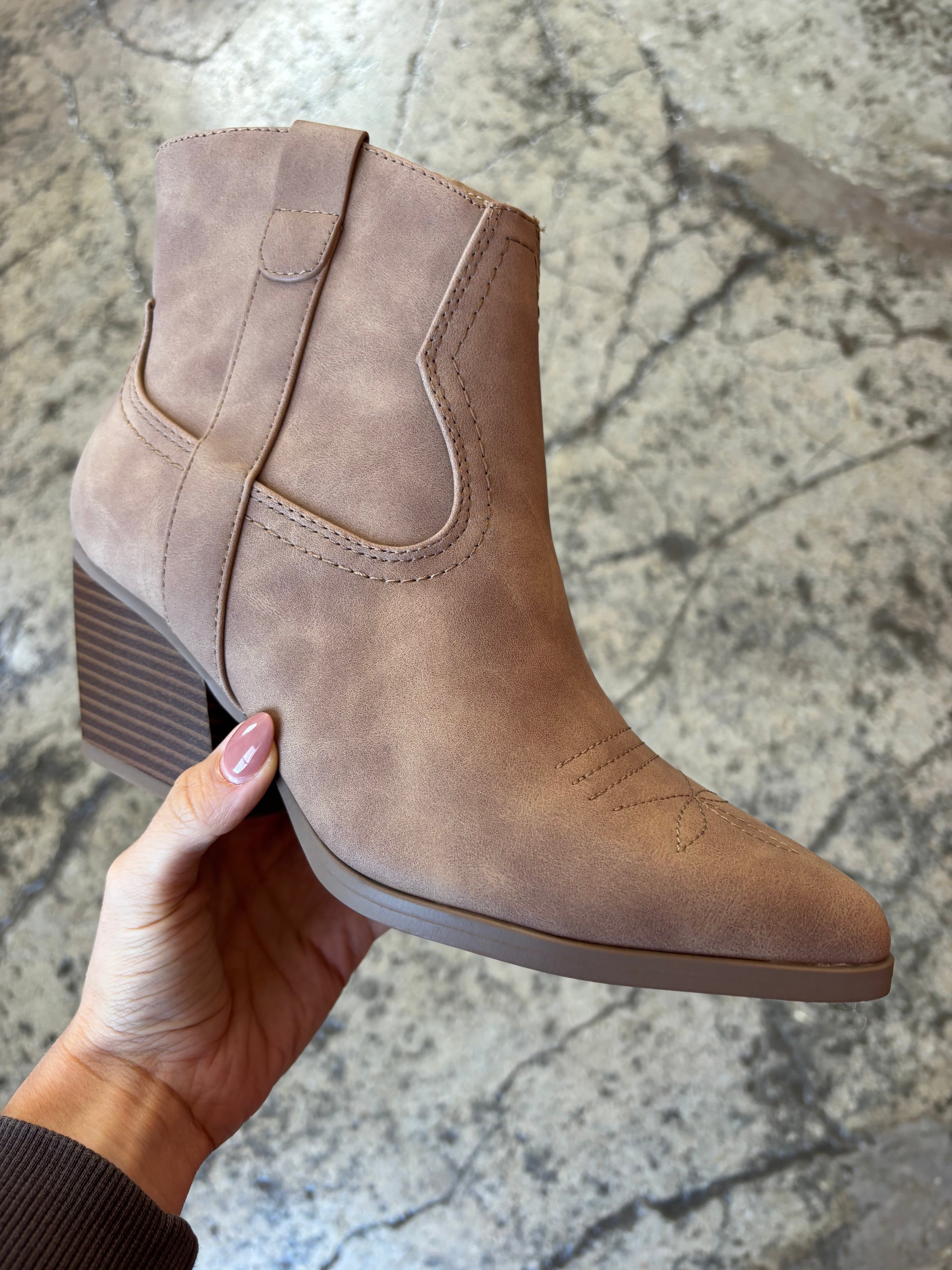 Jolene Embroidered Western Ankle Booties – Pointed Heel Boots