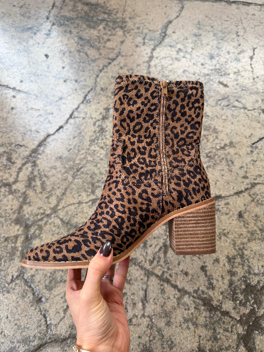 Made For Walking Suede Ankle Boots in Cheetah