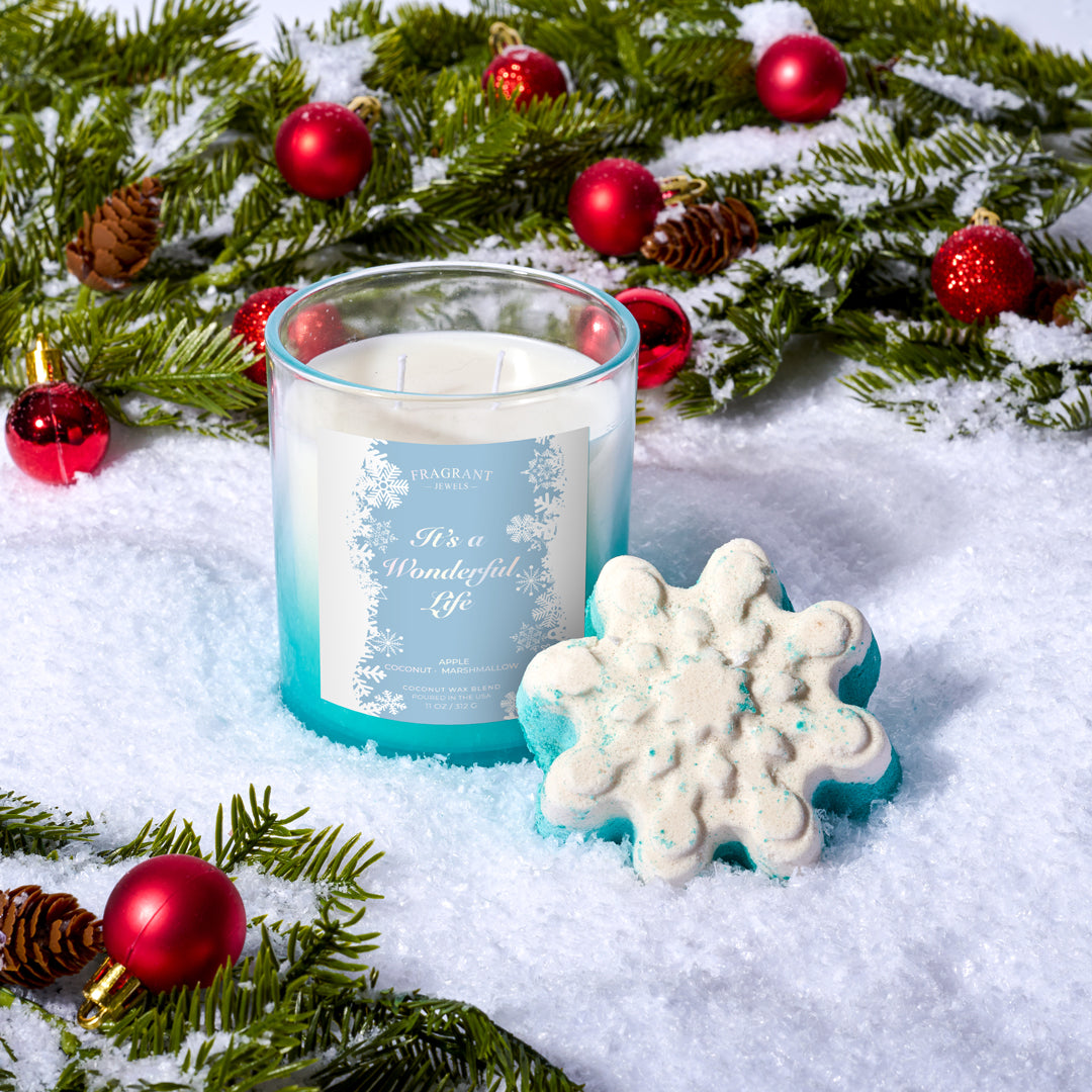 It's a Wonderful Life Jewel Candle with Hidden Surprise Ring | Fragrant Jewels Holiday Collection