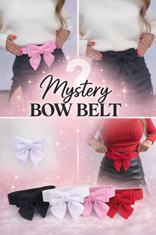 Merry & Bright Bow Belt comes in a mystery color option for a fun surprise. 