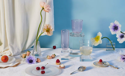Stemless Wine Glasses – Modern Colored Drinkware Set Featured by Forbes