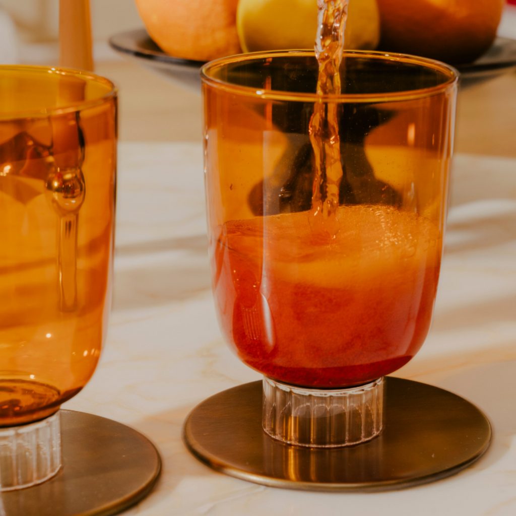 Stemless Wine Glasses | Modern Colored Drinkware Set Featured by Forbes