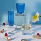 Stemless Wine Glasses – Modern Colored Drinkware Set Featured by Forbes