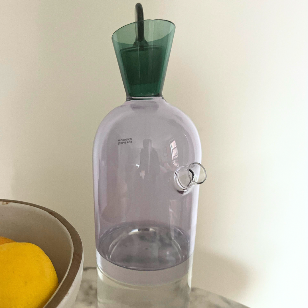 Sprezz Pastel Carafe – Handblown Borosilicate Glass Pitcher Featured by Architectural Digest
